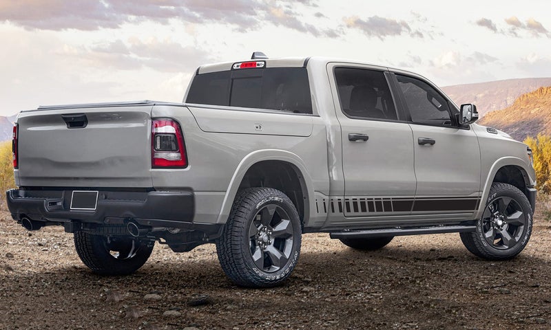 Bubbles Designs Set of Side Door Stripes Decal Sticker Graphic Compatible with Dodge Ram 2009-2023 (2901B) - Image 2